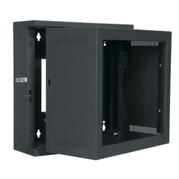 EWR-12-22 12RU EWR SERIES PIVOTING WALL RACK  /22D ECONO WALL RACK BLACK